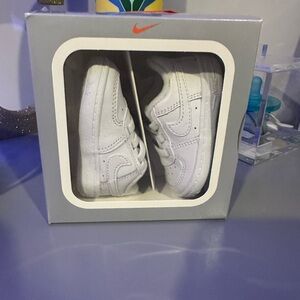 Nike Air Force ones size 2c- baby